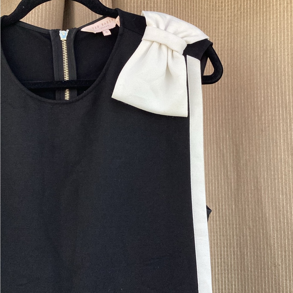 Ted Baker Elija Double Layer Shift Dress with Bow - Picture 7 of 10